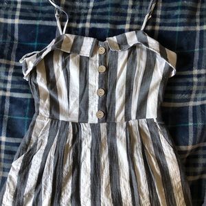 Grey and white romper!